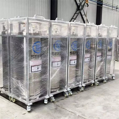 سیلندر دوار برودتی شیمیایی 195l با قاب برای Lar Lco2 Lo2 Ln2