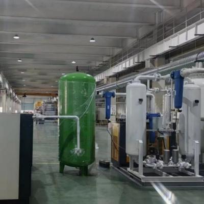 99.999٪ خلوص بالا 90nm3/Hr تولید شیشه ژنراتور نیتروژن PSA با نقطه شبنم ≤-40℃