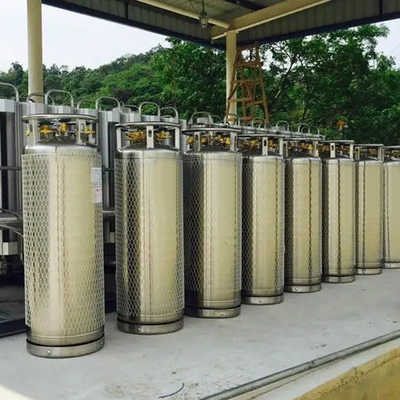 مخازن اکسیژن سیلندر سیلندر کرایوژنیک دیوار 2.6mpa 450l