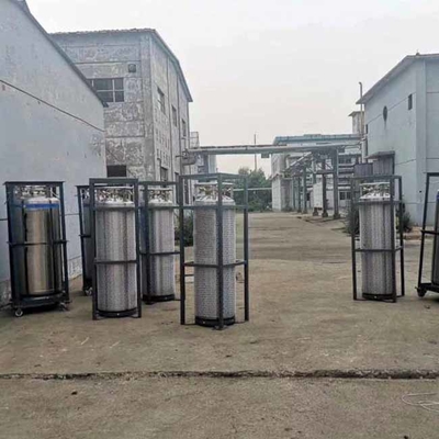 مخازن اکسیژن 175 لیتری Cryogenic Dewar 1.37mpa 2.3mpa