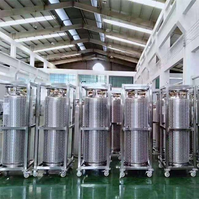 مخزن 195L 2.3MPa LN2 Dewar 495L Argon Dewar Bottle Storage Nitrogen