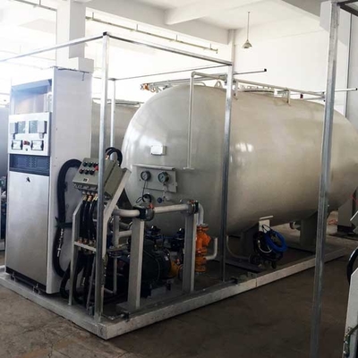پمپ بنزین 10 متر مکعبی خودکار LP Q345R 220 ولتی اسکید نصب شده